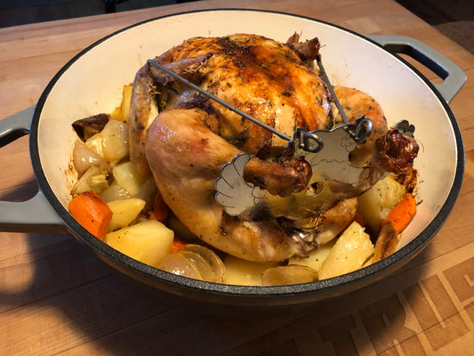 Dutch Oven Whole Roasted Chicken